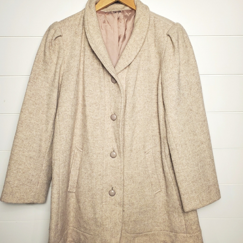 Vintage Ms. Freddi tan peacoat